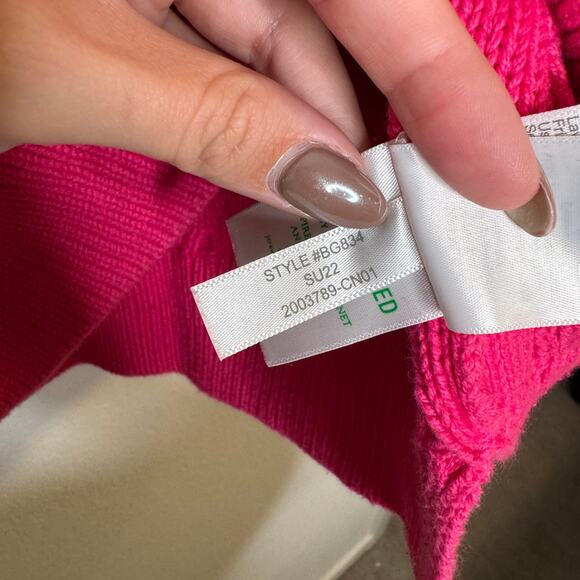 J Crew Pink Cable Knit Sweater - Picture 6 of 10